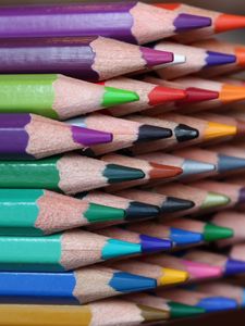 Preview wallpaper colored pencils, colorful, sharpened