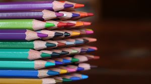 Preview wallpaper colored pencils, colorful, sharpened