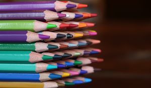 Preview wallpaper colored pencils, colorful, sharpened