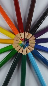 Preview wallpaper colored pencils, colorful, sharpened