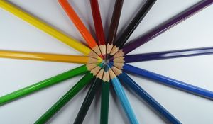 Preview wallpaper colored pencils, colorful, sharpened