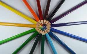 Preview wallpaper colored pencils, colorful, sharpened