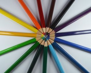 Preview wallpaper colored pencils, colorful, sharpened