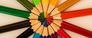 Preview wallpaper colored pencils, colorful, sharpened, set