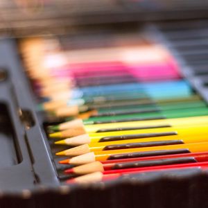 Preview wallpaper colored pencils, set, multicolored