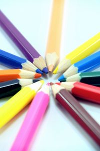 Preview wallpaper colored pencils, set, sharpened