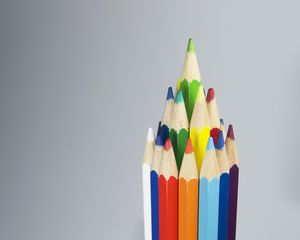 Preview wallpaper colored pencils, set, sharpened