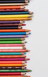 Preview wallpaper colored pencils, set, sharpened