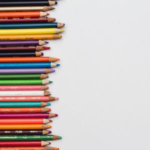 Preview wallpaper colored pencils, set, sharpened