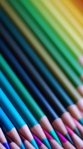 Preview wallpaper colored pencils, set, sharpened, colorful