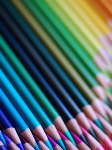 Preview wallpaper colored pencils, set, sharpened, colorful