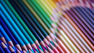 Preview wallpaper colored pencils, set, sharpened, colorful