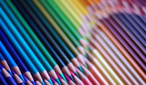 Preview wallpaper colored pencils, set, sharpened, colorful