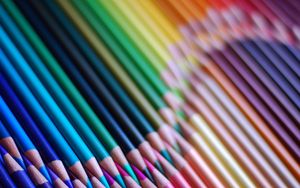 Preview wallpaper colored pencils, set, sharpened, colorful