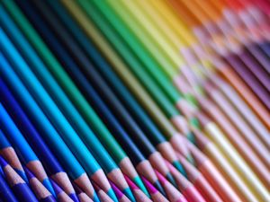 Preview wallpaper colored pencils, set, sharpened, colorful