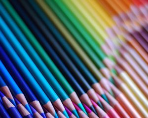 Preview wallpaper colored pencils, set, sharpened, colorful