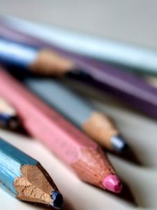 Preview wallpaper colored pencils, set, spike, sharpened