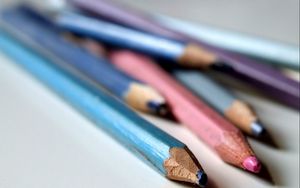 Preview wallpaper colored pencils, set, spike, sharpened