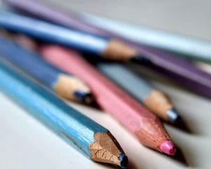 Preview wallpaper colored pencils, set, spike, sharpened