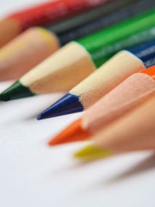 Preview wallpaper colored pencils, sharp, bright