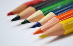 Preview wallpaper colored pencils, sharp, bright