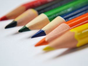 Preview wallpaper colored pencils, sharp, bright