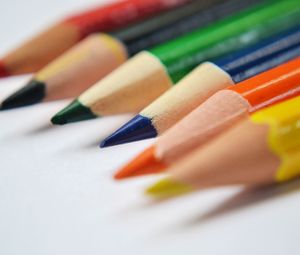 Preview wallpaper colored pencils, sharp, bright