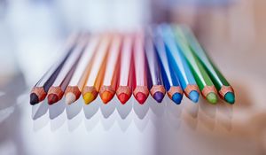 Preview wallpaper colored pencils, sharpened, colorful