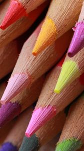 Preview wallpaper colored pencils, sharpened, colorful, pointed