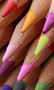 Preview wallpaper colored pencils, sharpened, colorful, pointed