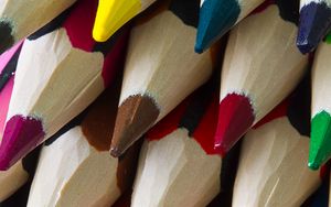 Preview wallpaper colored pencils, sharpened, colorful, sharp