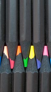 Preview wallpaper colored pencils, sharpened, minimalism