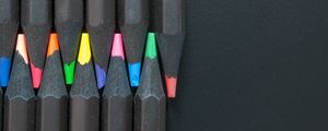 Preview wallpaper colored pencils, sharpened, minimalism