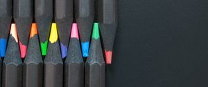 Preview wallpaper colored pencils, sharpened, minimalism