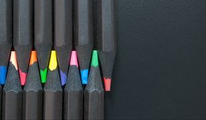 Preview wallpaper colored pencils, sharpened, minimalism