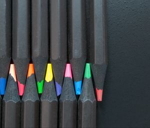 Preview wallpaper colored pencils, sharpened, minimalism