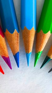 Preview wallpaper colored pencils, sharpened, rainbow