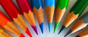 Preview wallpaper colored pencils, sharpened, rainbow