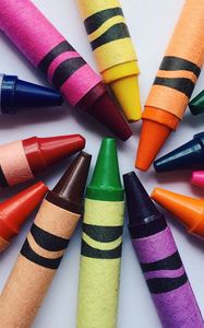Preview wallpaper colored pencils, wax pencils, colorful