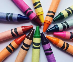 Preview wallpaper colored pencils, wax pencils, colorful