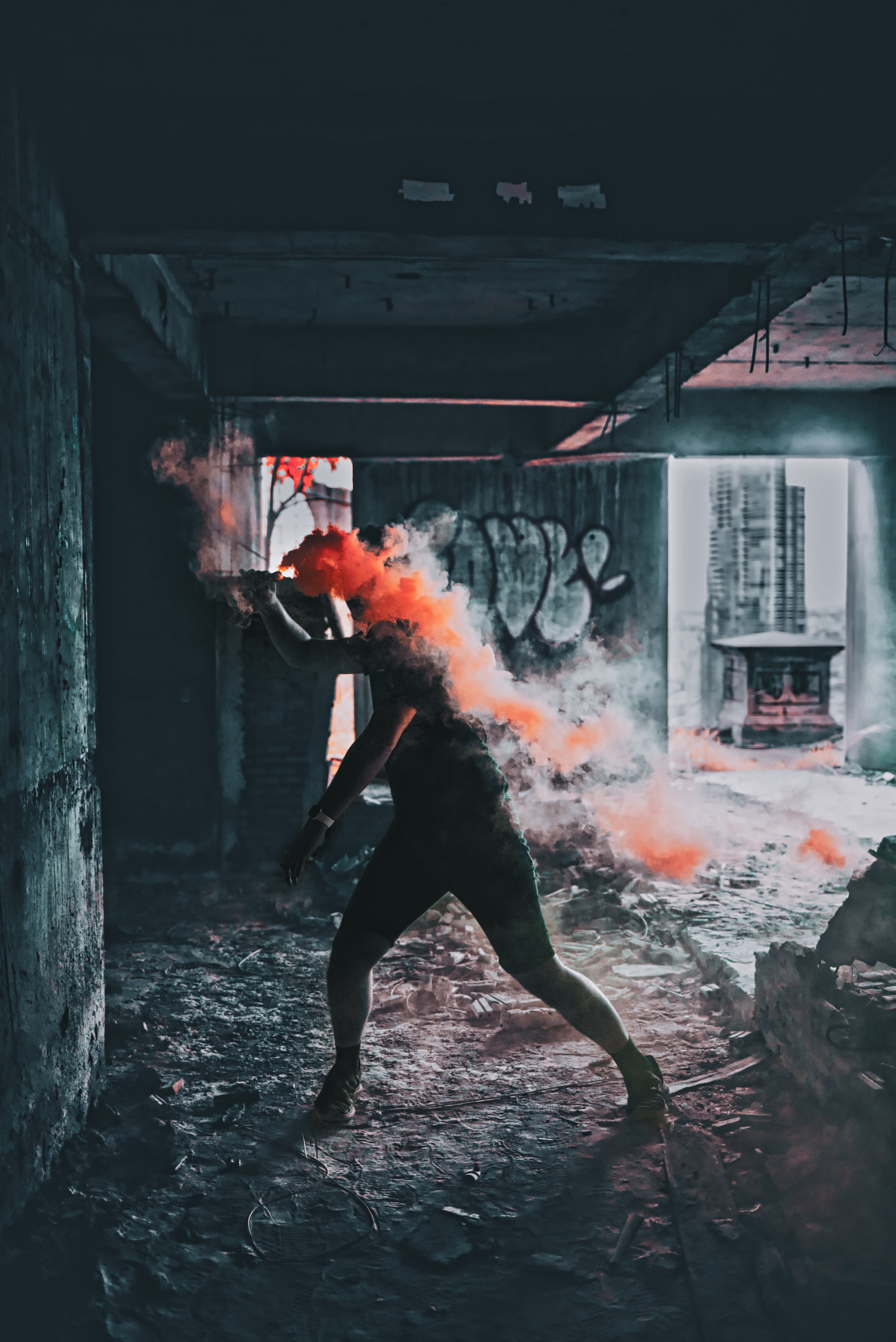 4024x6024 Wallpaper colored smoke, anonymous, smoke