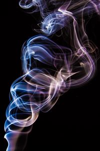 Preview wallpaper colored smoke, black, abstraction