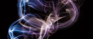 Preview wallpaper colored smoke, black, abstraction