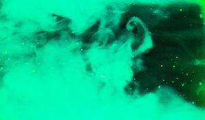 Preview wallpaper colored smoke, green, abstraction