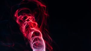 Preview wallpaper colored smoke, shroud, bunches, red, black