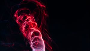 Preview wallpaper colored smoke, shroud, bunches, red, black