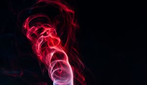 Preview wallpaper colored smoke, shroud, bunches, red, black