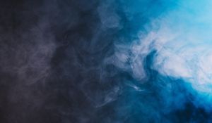Preview wallpaper colored smoke, smoke, dark, blue