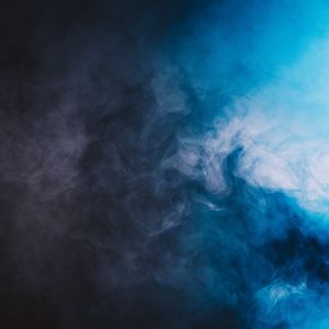 Preview wallpaper colored smoke, smoke, dark, blue