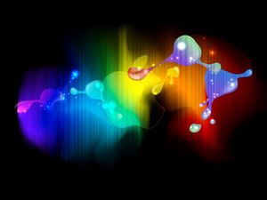 Preview wallpaper colorful, blots, lines, rainbow